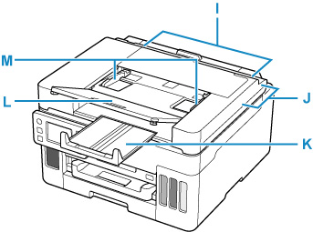 Hình ảnh hiển thị mặt trước của máy in